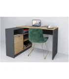 Corner computer desk Optima Oak Golden/Anthracite order